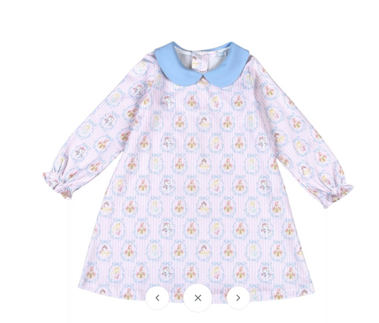 Royal and Charm Pima Scalop Collar Dress