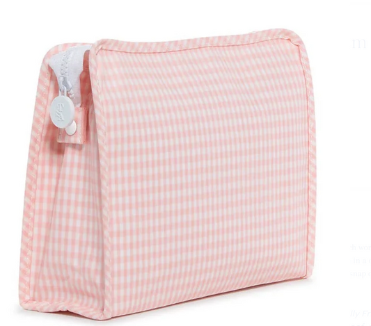 ROADIE MEDIUM Zip Pouch - Gingham Taffy