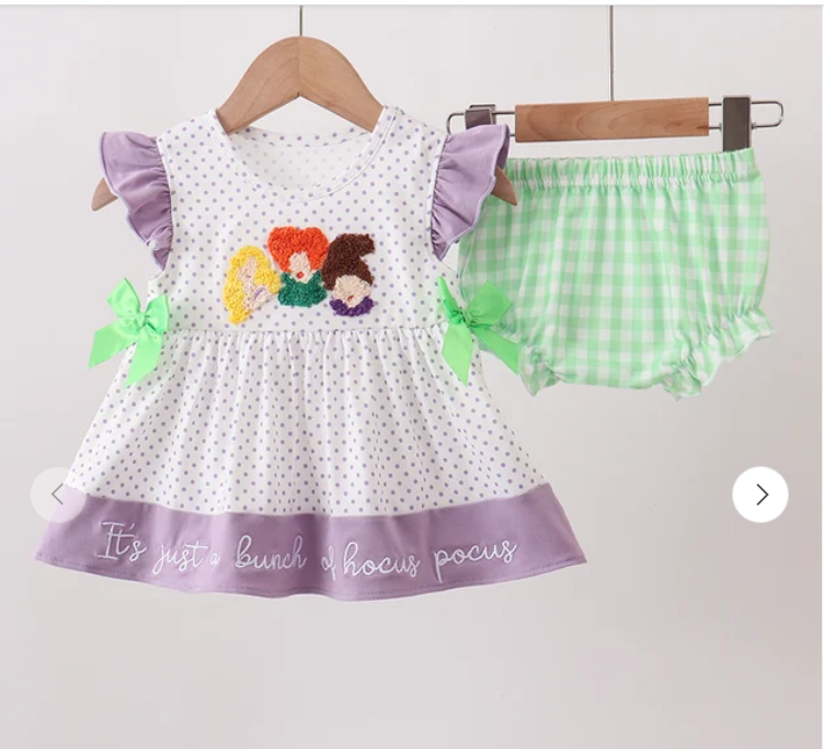 Hocus Pocus Ruffle Bloomer Set