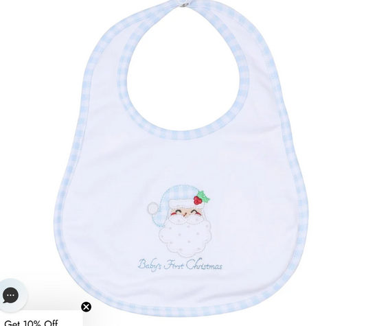 Sweet St Nick Baby's First Christmas Bib