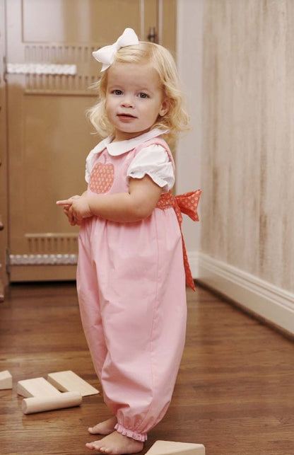 Sleeveless Rebecca Romper - Floral Pumpkin