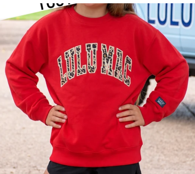 Red Leopard Sweatshirt
