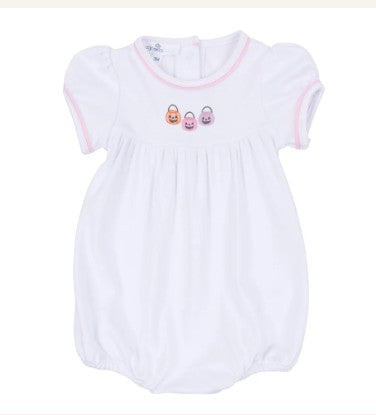 Pumpkin Party Short Sleeve Bubble - Pink