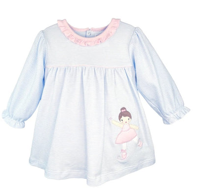 Ballerina Applique Knit Dress